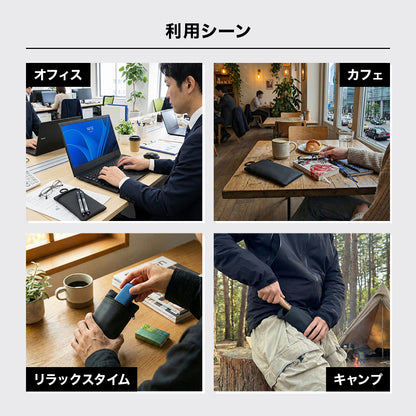 Eimless カラビナ付き 防水縦長ミニポーチ 18.5 x 10cm メンズ 薄型 メガネケース サングラス ペン 電子タバコ ガジェット 防水ポーチ